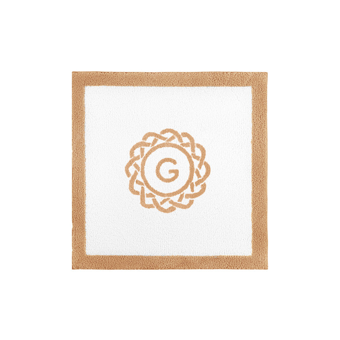 Egoist Border Monogram Bath Rug by Graccioza