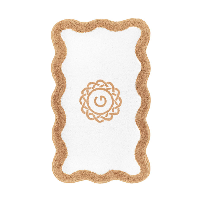 Egoist Border Monogram Bath Rug by Graccioza