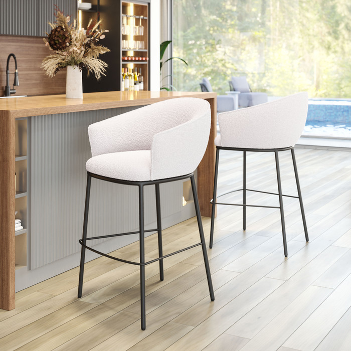 Zuo Modern Essen Barstool Ivory