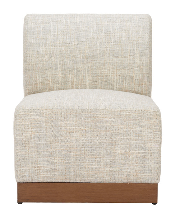 Zuo Modern Christy Armless Chair Beige