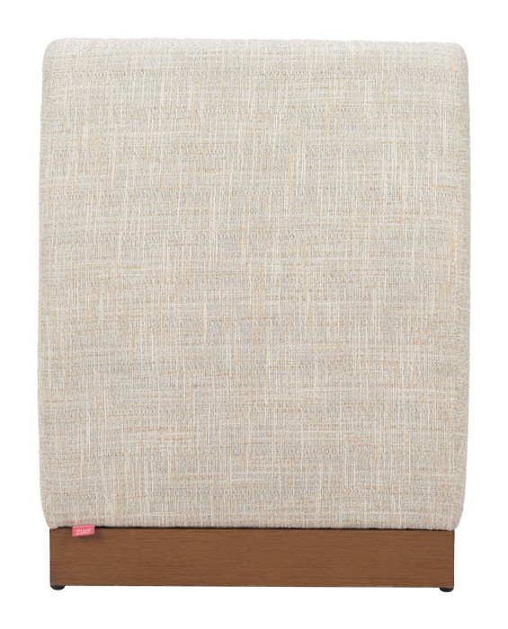 Zuo Modern Christy Armless Chair Beige