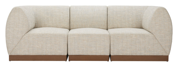 Zuo Modern Christy Armless Chair Beige