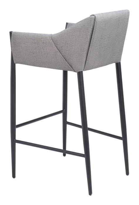 Zuo Modern Andover Barstool Slate Gray