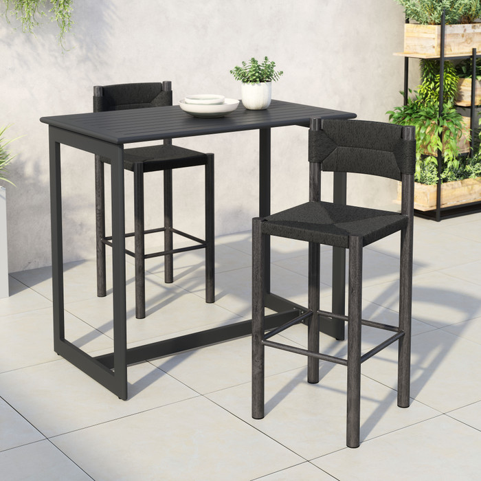 Zuo Modern Iska Barstool (Set of 2) Black