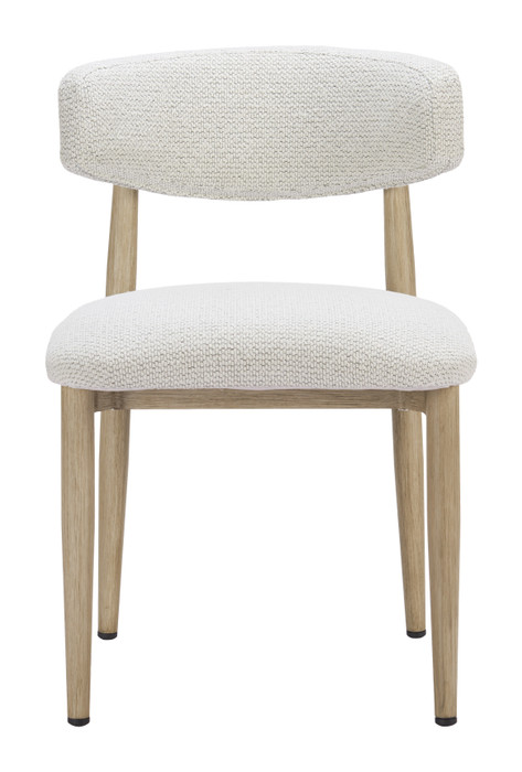 Zuo Modern Bege Dining Chair White