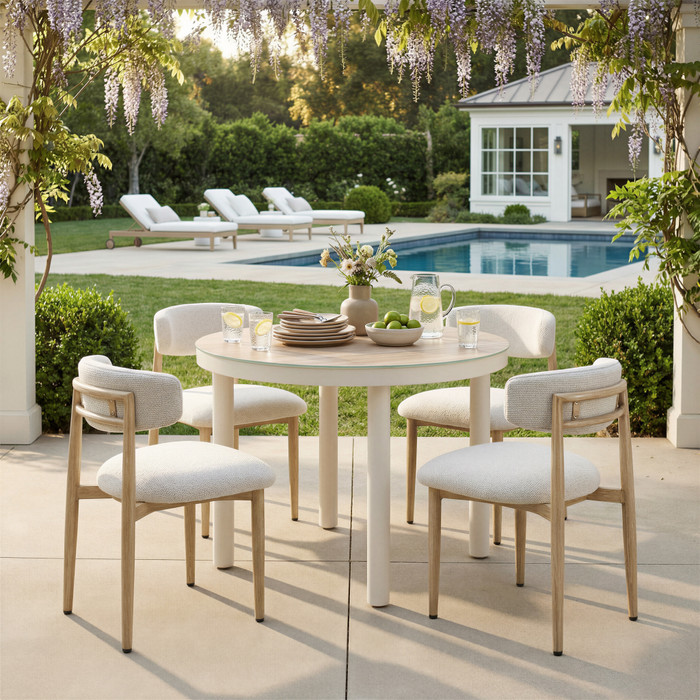 Zuo Modern Bege Dining Chair White