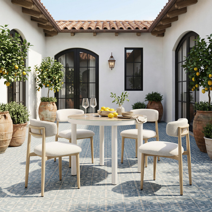 Zuo Modern Bege Dining Chair White