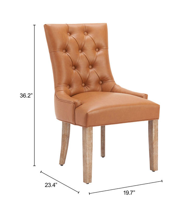 Zuo Modern Nuby Dining Chair Brown