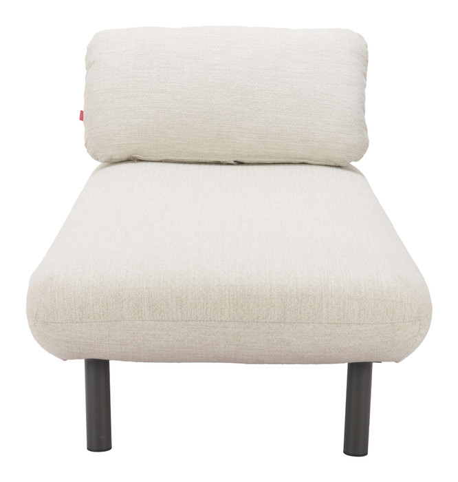 Zuo Modern Aperto Chaise Beige