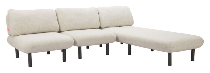 Zuo Modern Aperto Chaise Beige