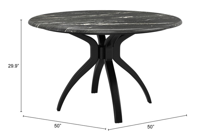 Zuo Modern Sumay Dining Table Black