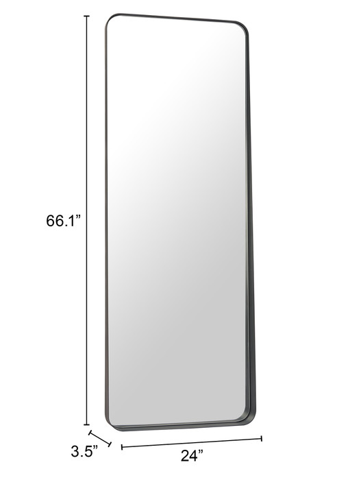 Zuo Modern Riga Mirror Black