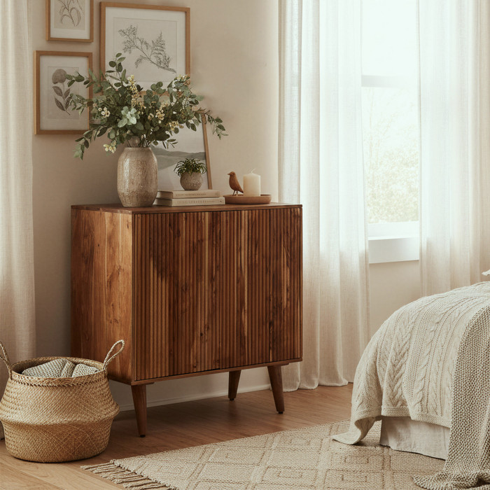 Zuo Modern Lada Cabinet Walnut