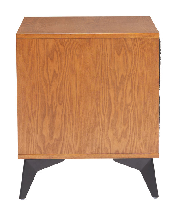 Zuo Modern Zarif Nightstand Black & Walnut