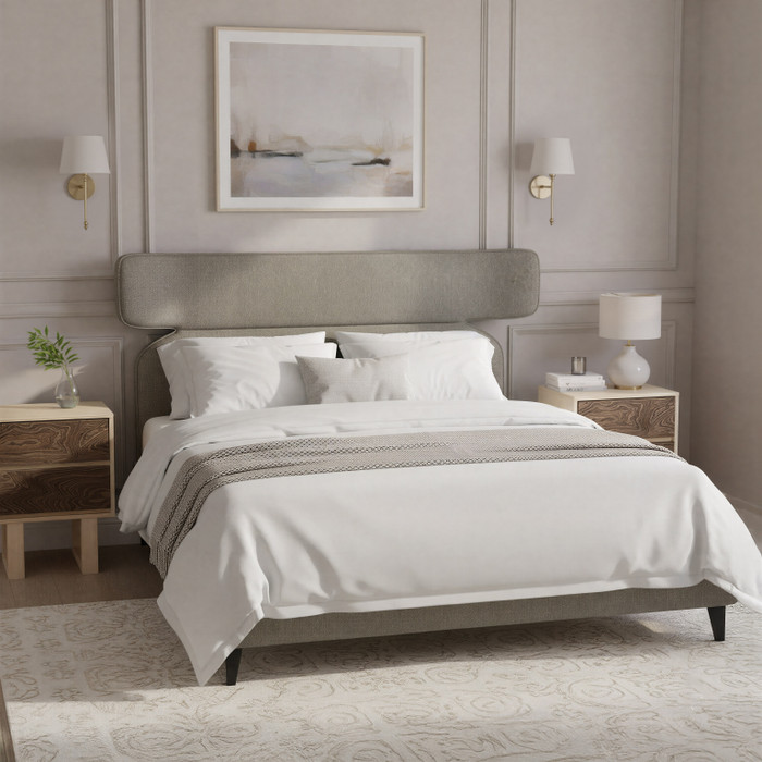 Zuo Modern Dusa Queen Bed Olive Brown