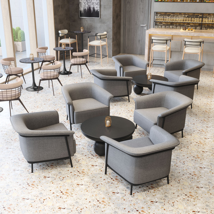 Zuo Modern Saku Swivel Dining Chair Beige & Brown