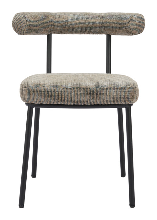Zuo Modern Kede Dining Chair (Set of 2) Green Tweed