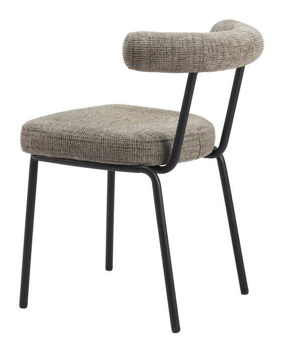 Zuo Modern Kede Dining Chair (Set of 2) Green Tweed