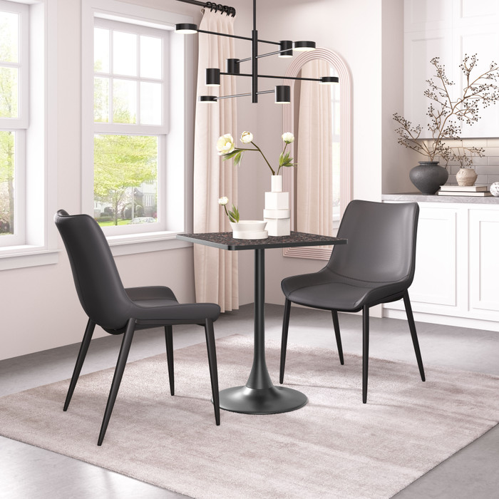 Zuo Modern Magnus Dining Chair (Set of 2) Black