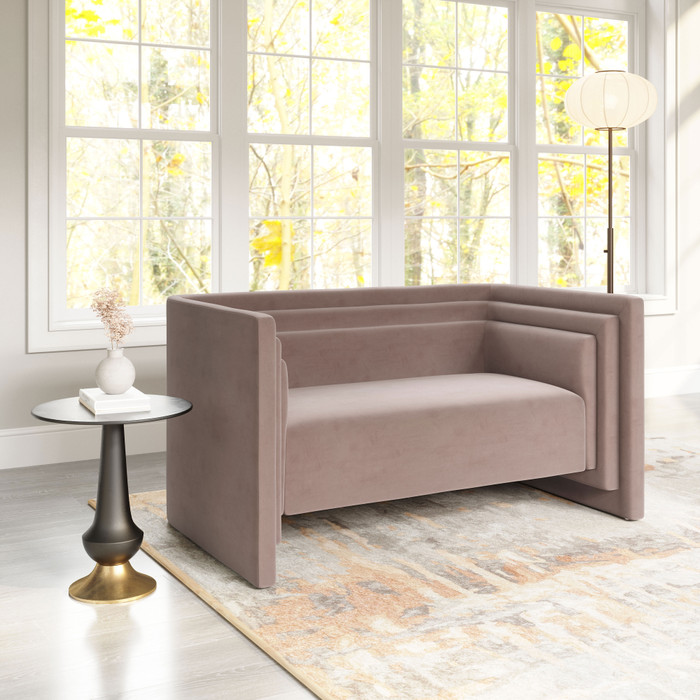 Zuo Modern Trippel Loveseat Taupe