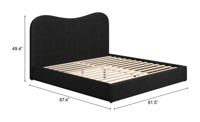 Zuo Modern Sele King Bed Black