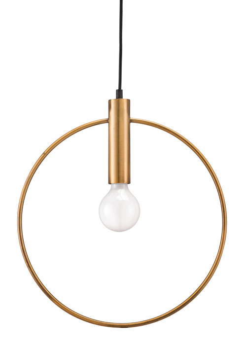 Zuo Modern Irenza Ceiling Lamp Brass