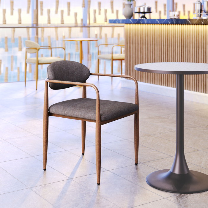 Zuo Modern Zens Dining Chair (Set of 2) Truffle Gray