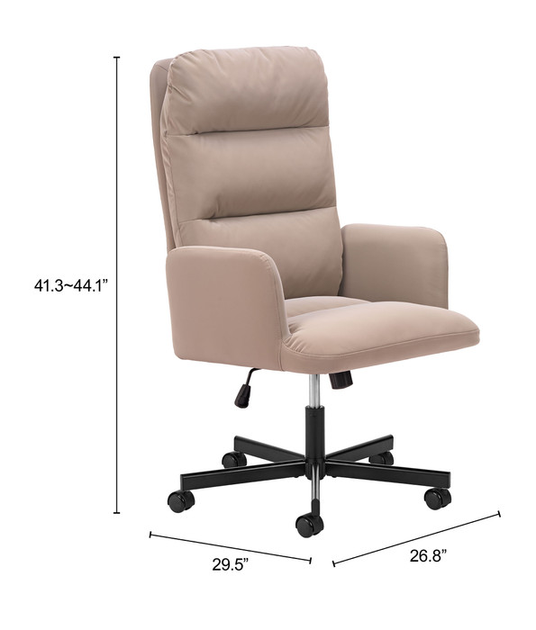Zuo Modern Sable Office Chair Gray