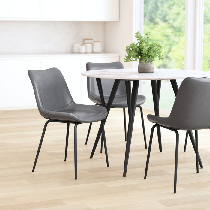 Zuo Modern Byron Dining Chair (Set of 2) Gray