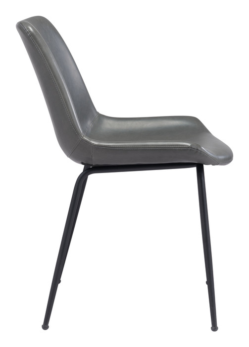 Zuo Modern Byron Dining Chair (Set of 2) Gray