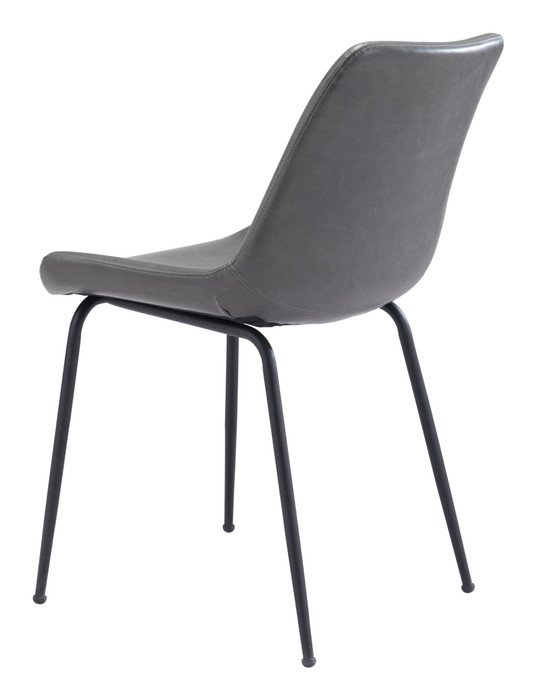 Zuo Modern Byron Dining Chair (Set of 2) Gray