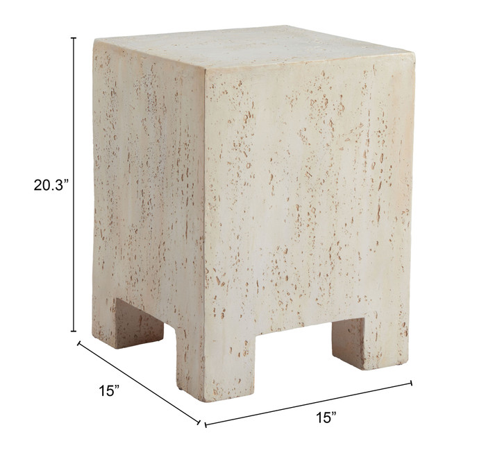 Zuo Modern Kitara Side Table Beige
