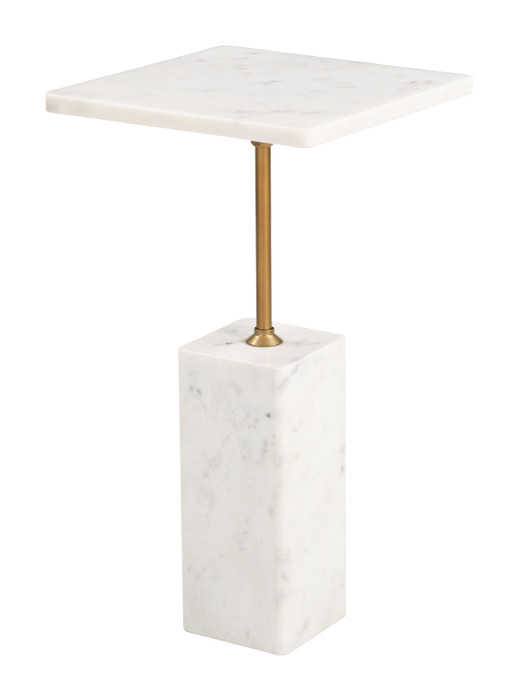 Zuo Modern Naht Side Table White
