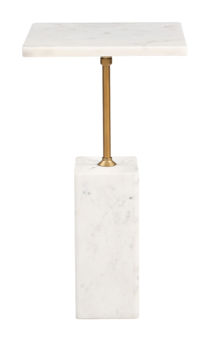 Zuo Modern Naht Side Table White