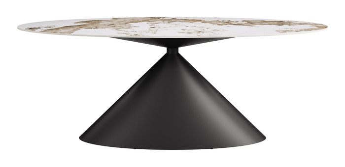Zuo Modern Armana Dining Table White & Brown