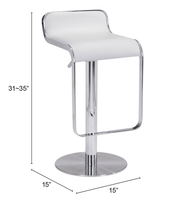 Zuo Modern Equino Barstool White