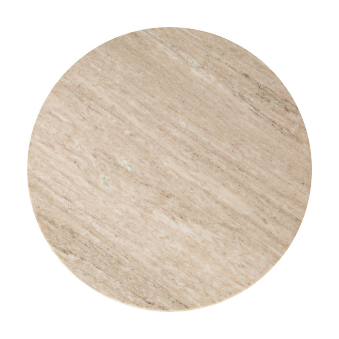 Zuo Modern Eda Side Table White & Natural