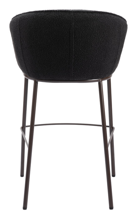 Zuo Modern Essen Barstool Black & Bronze