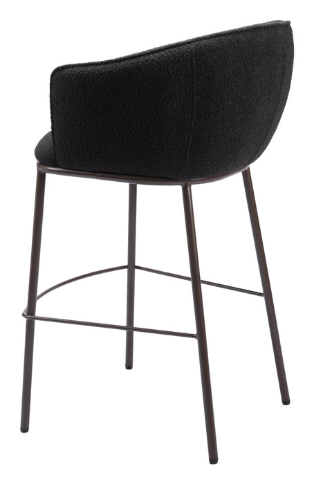 Zuo Modern Essen Barstool Black & Bronze