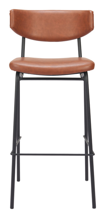 Zuo Modern Charon Barstool (Set of 2) Vintage Brown