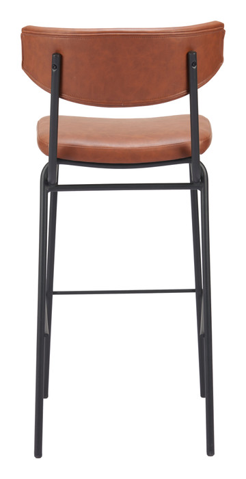 Zuo Modern Charon Barstool (Set of 2) Vintage Brown