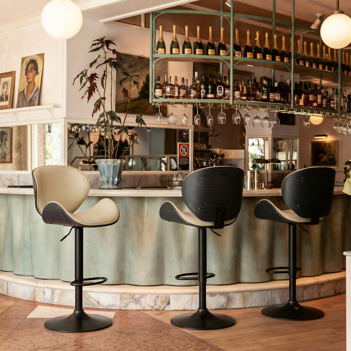 Zuo Modern Meyane Barstool Gray