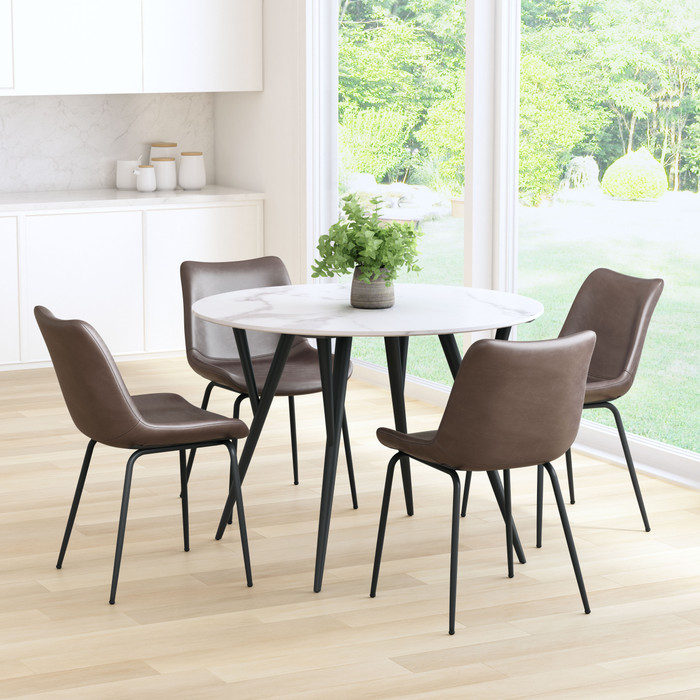 Zuo Modern Byron Dining Chair (Set of 2) Brown