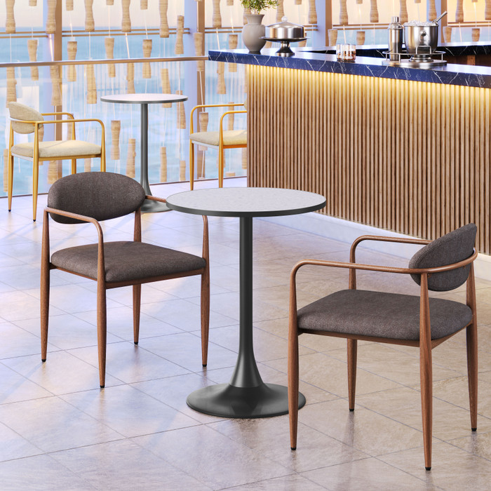 Zuo Modern Bite Bistro Table Gray & Black