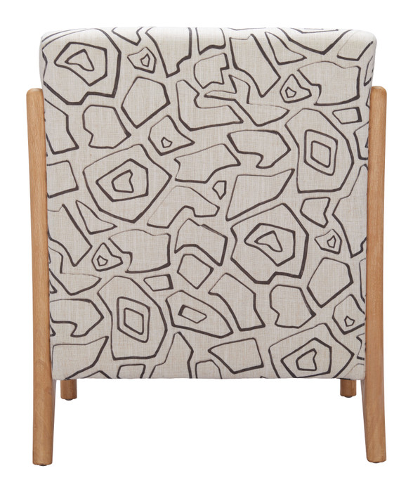 Zuo Modern Runa Accent Chair Beige & Natural