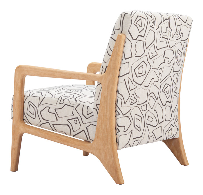 Zuo Modern Runa Accent Chair Beige & Natural