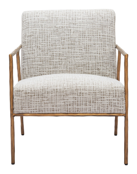 Zuo Modern Norrebro Accent Chair Beige Frost