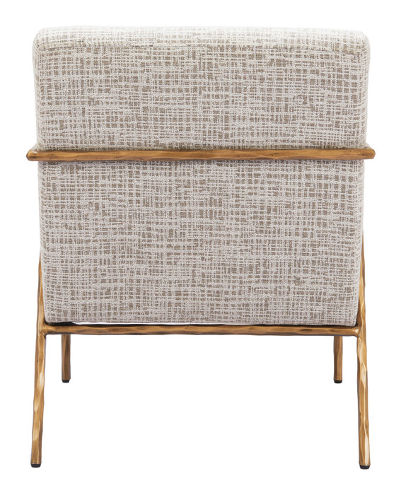 Zuo Modern Norrebro Accent Chair Beige Frost
