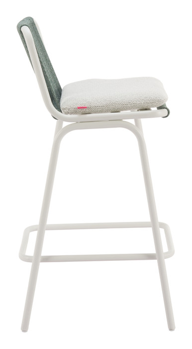 Zuo Modern Luft Barstool (Set of 2) White & Green
