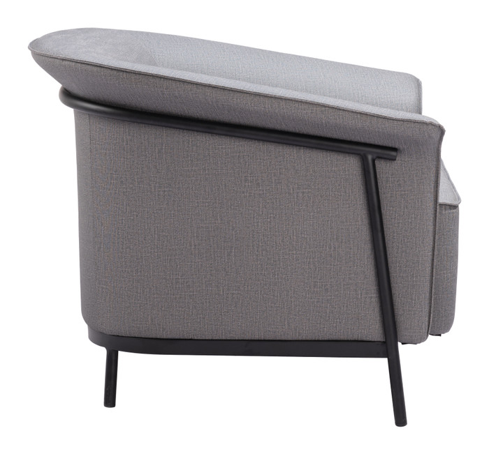 Zuo Modern Burry Accent Chair Slate Gray